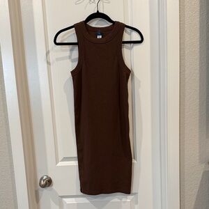 Old Navy Brown Ribbed Crewneck Tank